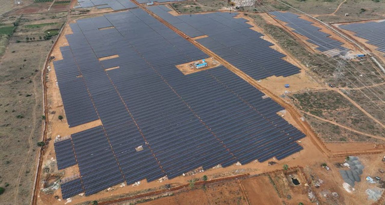 Nellai solar plant construction site