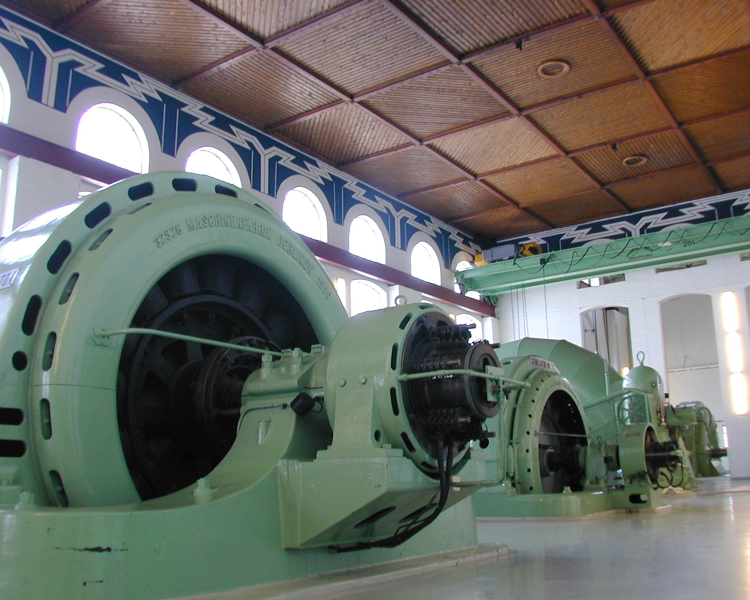 Machine room at Øvre Leirfoss