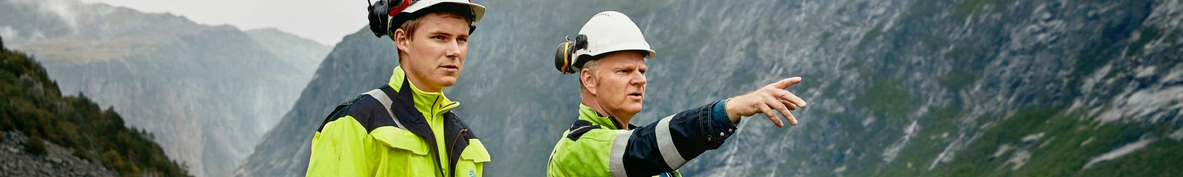 Statkraft employees at the Ringedals dam